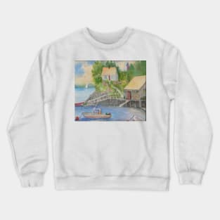 Vinalhaven Island in Maine Crewneck Sweatshirt